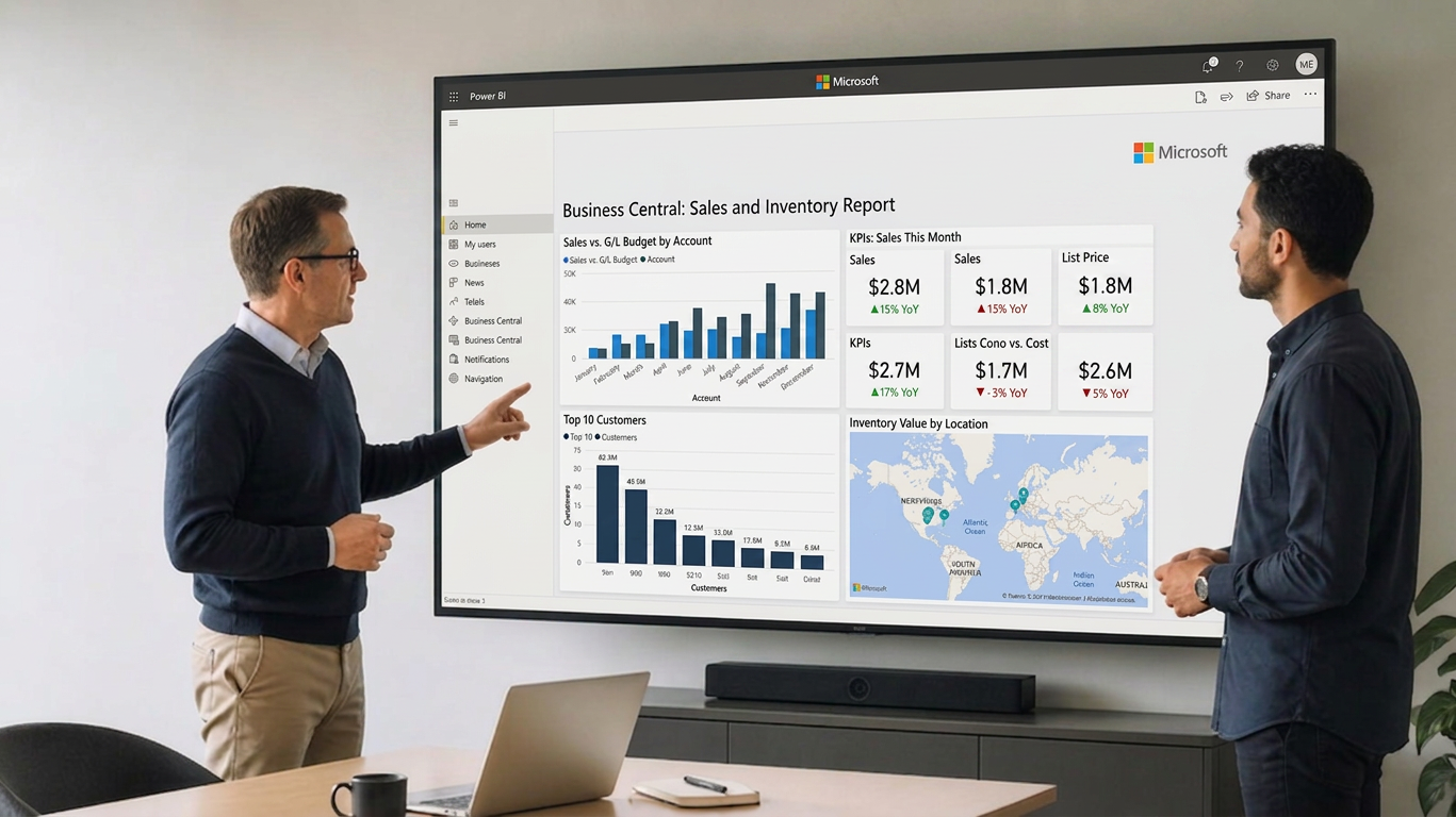 Vad kan Power BI visa från Business Central?