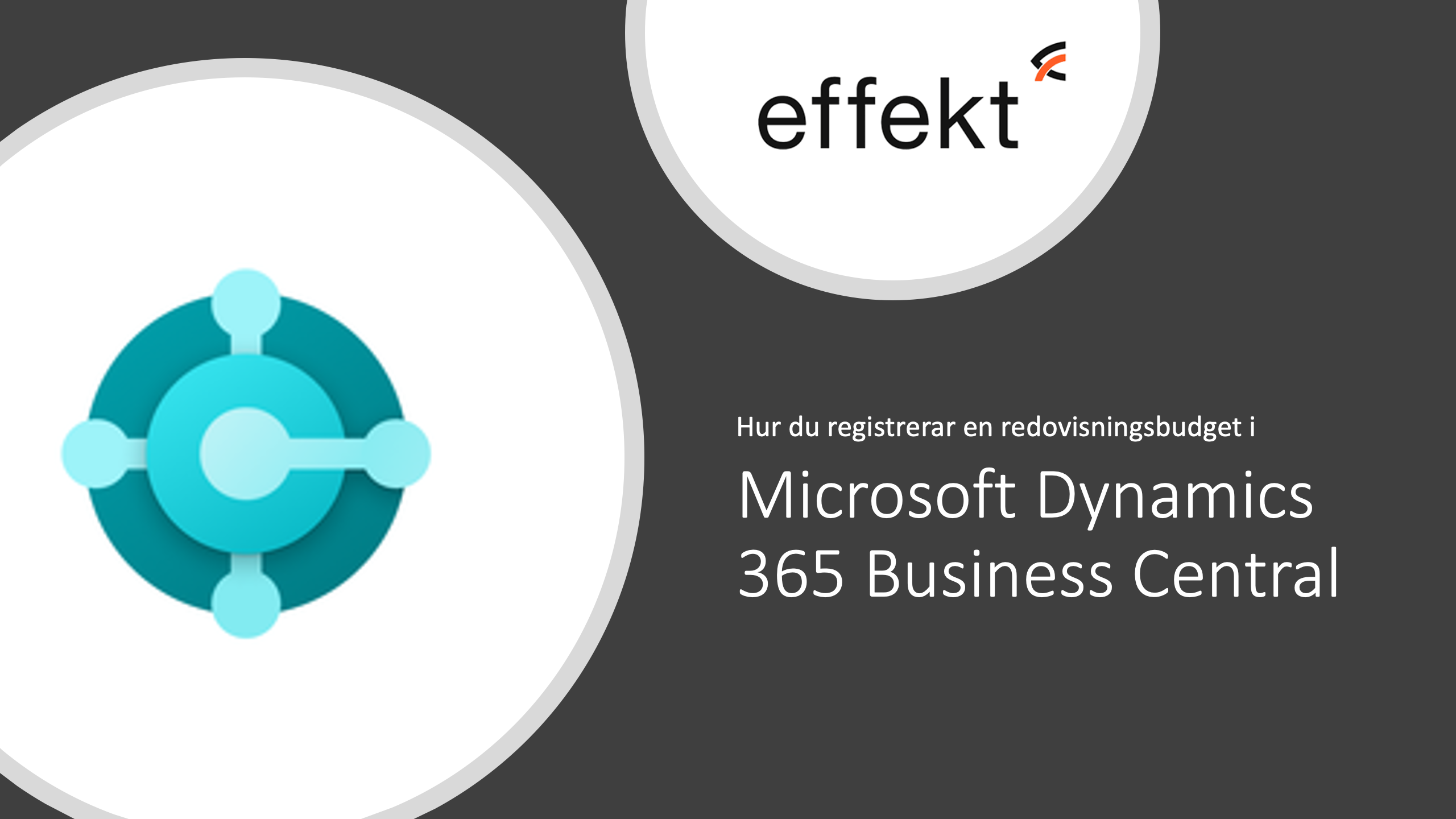 Hur du registrerar en budget i Business Central