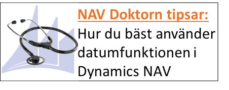 Tip. Hur du bäst använder datumfunktionen i Dynamics NAV
