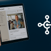 Bizzjoiner kundportal på läsplatta kopplat till Business Central